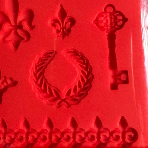 Silicone Mold Resin Clay Mod Podge Royal Icons Bee Key Laurel Leaf Gift 23893 - Picture 8 of 9